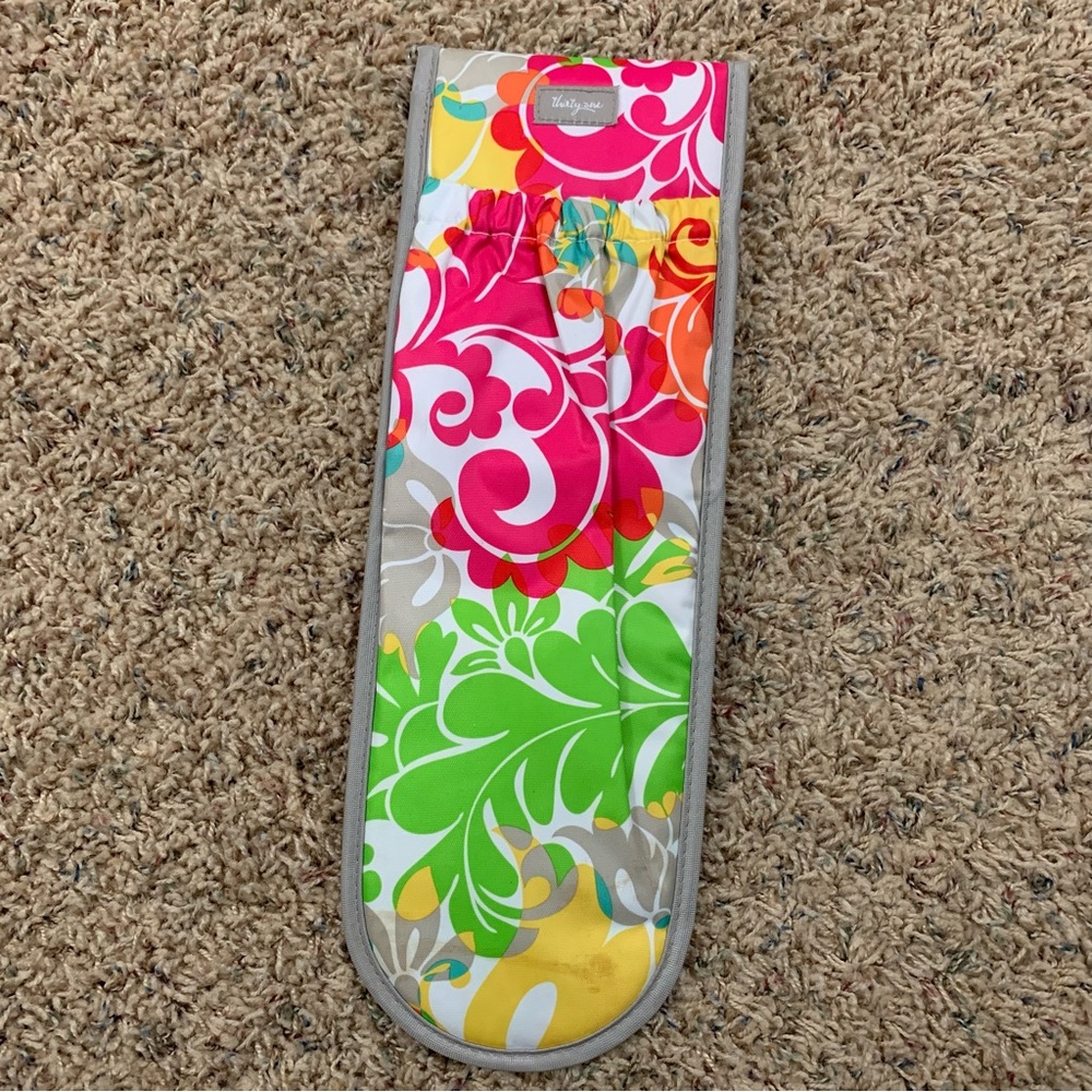 NEW Thirty One Paisley Print Hot Tools Curling Flat Iron Travel Case